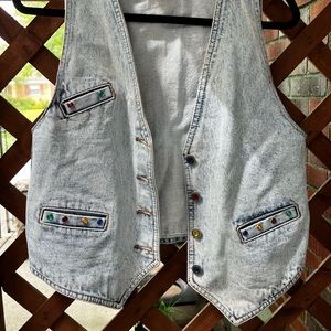 vintage denim vest
